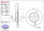 Brembo OE Front Brake Kit with Ceramic Pads 14-18 Mazda 3 (280mm) - Image 2