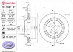 Brembo OE Rear Brake Kit with Ceramic Pads 03-06 Mercedes CL500/07-13 S550/2007 S600 (300mm) - Image 2