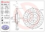 Brembo OE Front Brake Kit with Ceramic Pads 07-11 Mercedes ML63 AMG/2007 R63 AMG (390mm) - Image 2