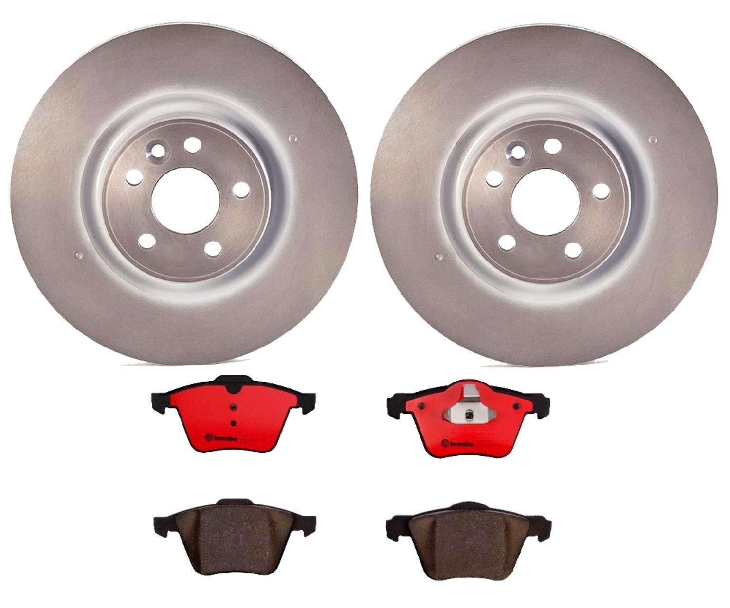BR_KT00037_Kit.jpg Brembo OE Front Brake Kit with Ceramic Pads 97-05 Buick Century (278mm) - Image 1