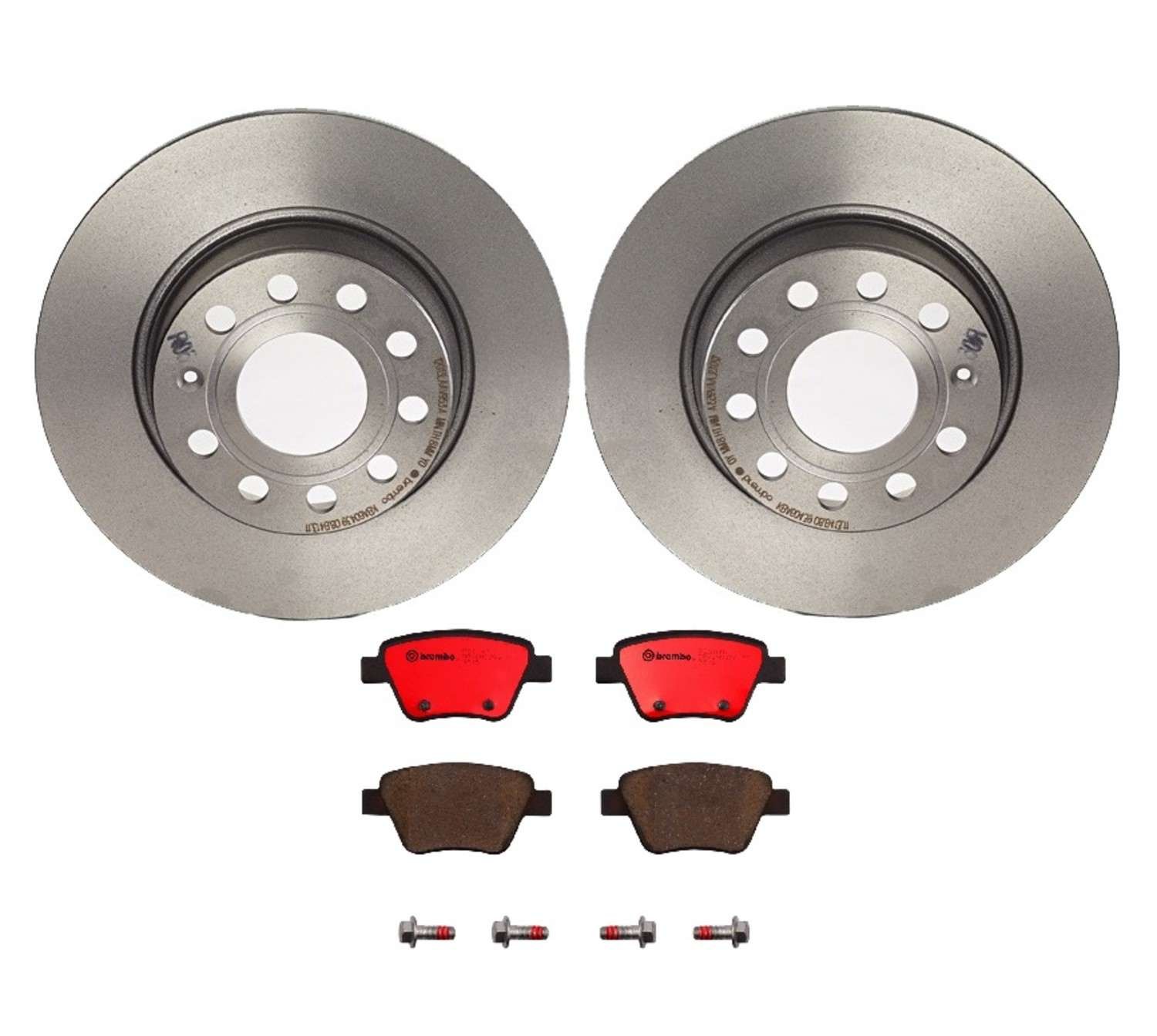 BR_KT00054_Kit.jpg Brembo OE Rear Brake Kit with Ceramic Pads Audi (272mm) - Image 1