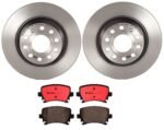 Brembo OE Front Brake Kit with Ceramic Pads 12-19 Nissan Versa/14-19 Versa Note (260mm)