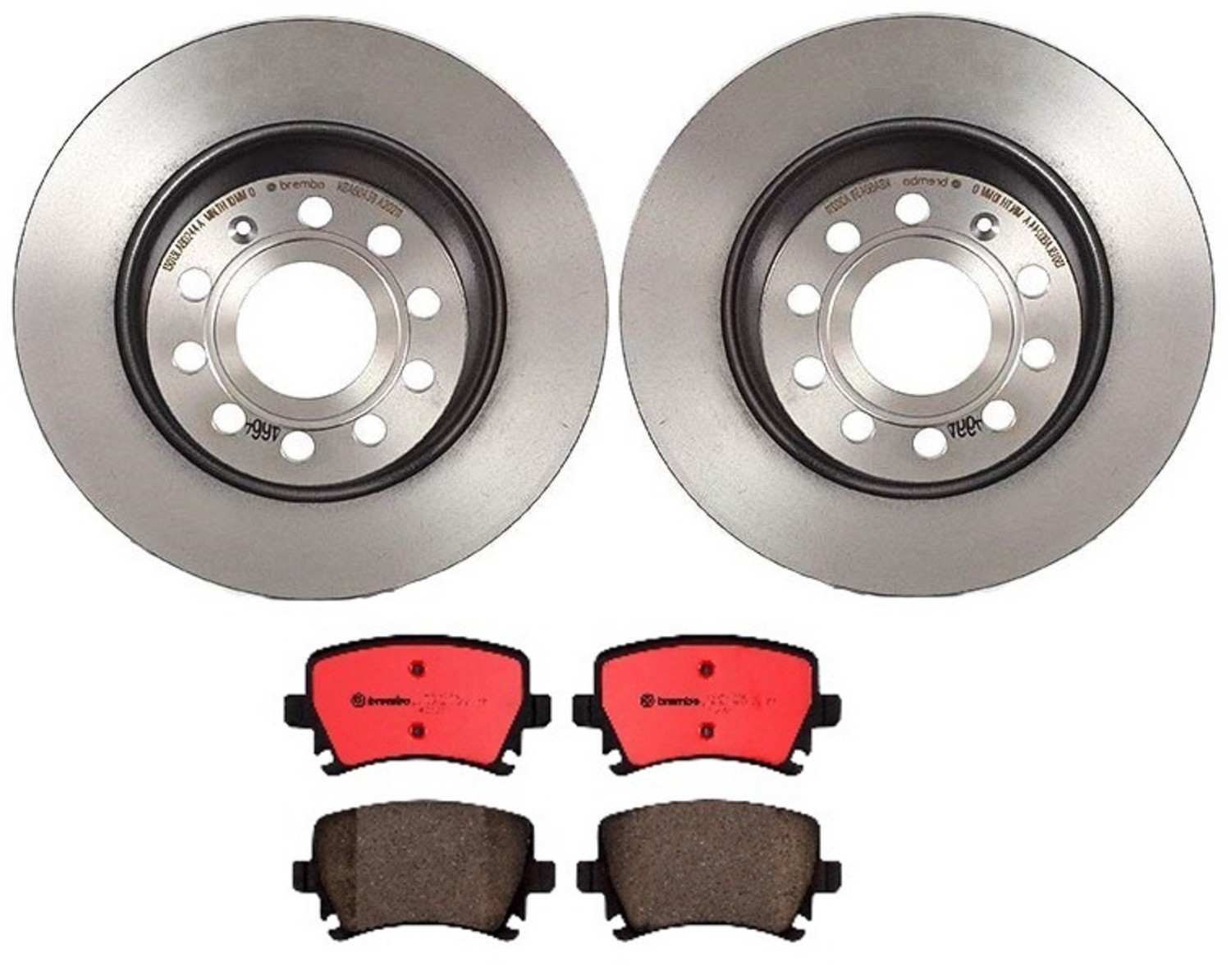 BR_KT00061_Kit.jpg Brembo OE Front Brake Kit with Ceramic Pads 12-19 Nissan Versa/14-19 Versa Note (260mm) - Image 1