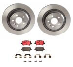 Brembo OE Rear Brake Kit with Ceramic Pads 13-15 Land Rover LR2 (302mm)