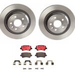 Brembo OE Rear Brake Kit with Ceramic Pads 13-15 Land Rover LR2 (302mm)