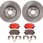 Brembo OE Front Brake Kit with Ceramic Pads 03-08 Pontiac Vibe/Toyota Corolla/Matrix (275mm)