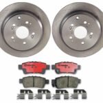 Brembo OE Front Brake Kit with Ceramic Pads 2000 Toyota Celica/00-05 MR2 Spyder/01-09 Prius (255mm)