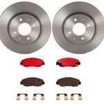 Brembo OE Front Brake Kit with Ceramic Pads 15-18 Chevy City Express/11-14 Nissan Leaf (296mm)