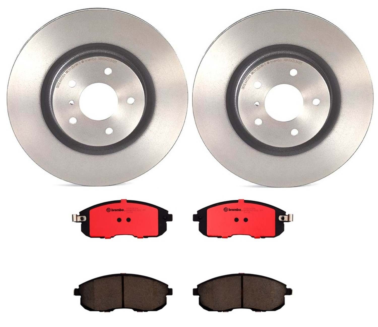 BR_KT00160_Kit.jpg Brembo OE Rear Brake Kit with Ceramic Pads 94-06 Hyundai Elantra/97-01 Tiburon (258mm) - Image 1