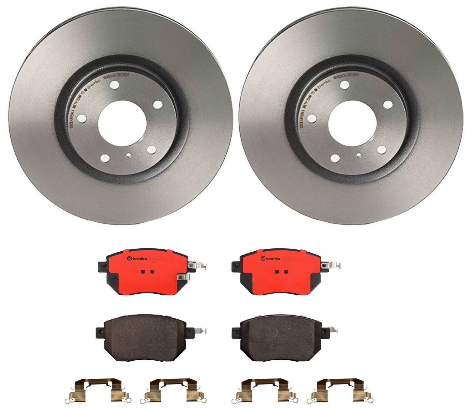 BR_KT00174_Kit.jpg Brembo OE Rear Brake Kit with Ceramic Pads 07-17 Lexus LS460/18-19 LS500/LS500h/08-16 LS600h (315mm) - Image 1