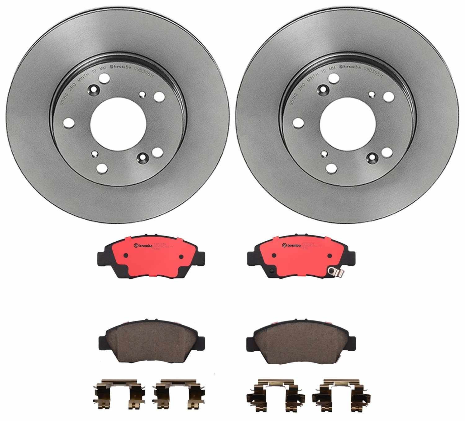 BR_KT00195_Kit.jpg Brembo OE Front Brake Kit with Ceramic Pads 99-05 Suzuki Grand Vitara/96-98 Sidekick (310mm) - Image 1