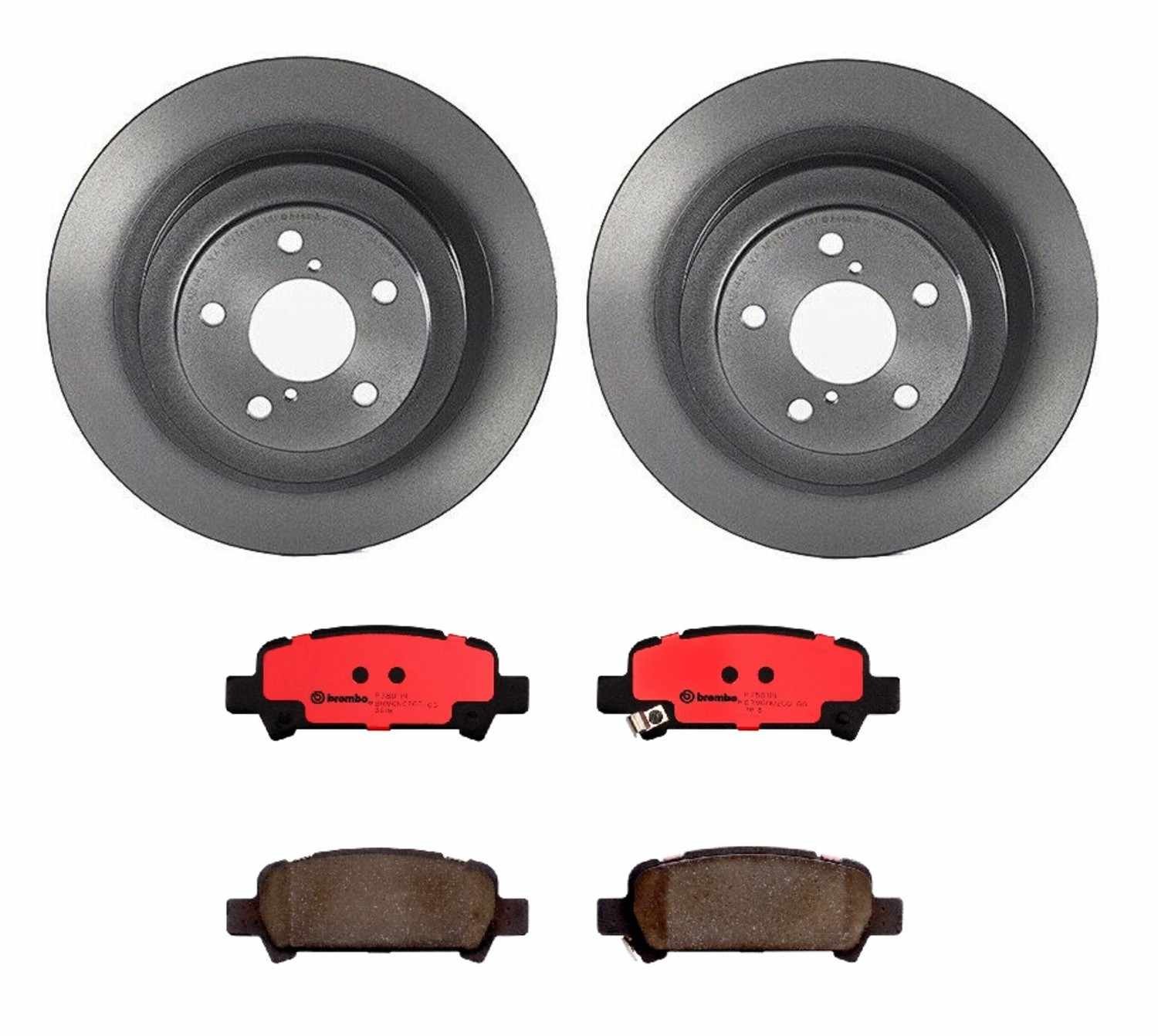 BR_KT00219_Kit.jpg Brembo OE Rear Brake Kit with Ceramic Pads 98-03 Subaru Forester/99-03 Impreza/00-09 Legacy (290mm) - Image 1