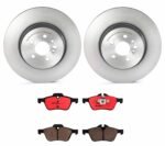 Brembo OE Front Brake Kit with Ceramic Pads 2000 Toyota Celica/00-05 MR2 Spyder/01-09 Prius (255mm)