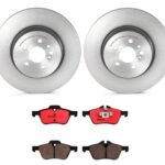 Brembo OE Front Brake Kit with Ceramic Pads 2000 Toyota Celica/00-05 MR2 Spyder/01-09 Prius (255mm)