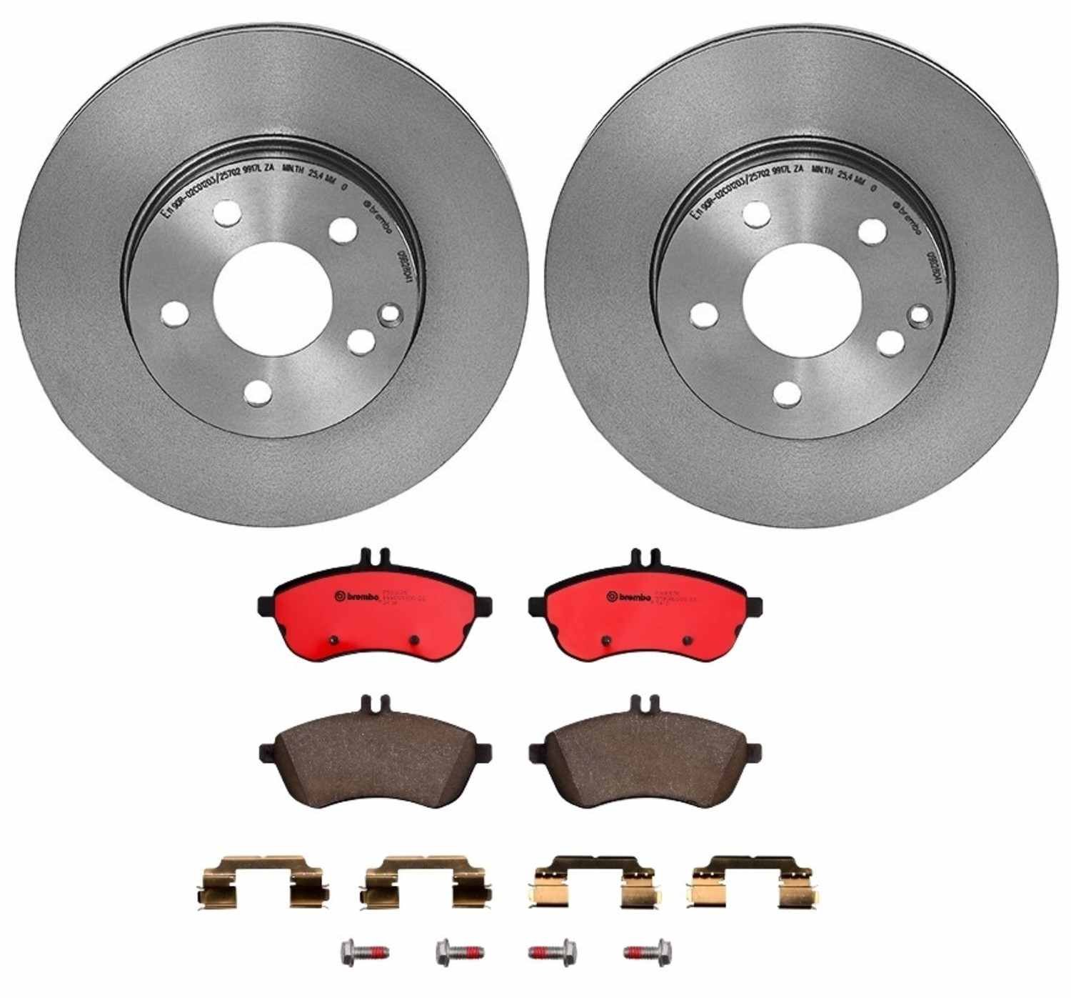 BR_KT00311_Kit.jpg Brembo OE Front Brake Kit with Ceramic Pads Mercedes (295mm) - Image 1