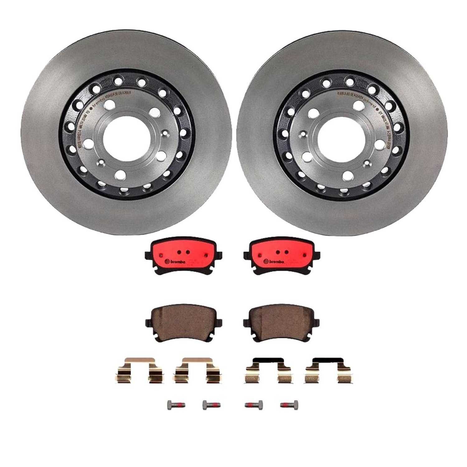 BR_KT00459_Kit.jpg Brembo OE Rear Brake Kit with Ceramic Pads Audi (310mm) - Image 1