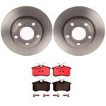 Brembo OE Rear Brake Kit with Ceramic Pads Audi (255mm)