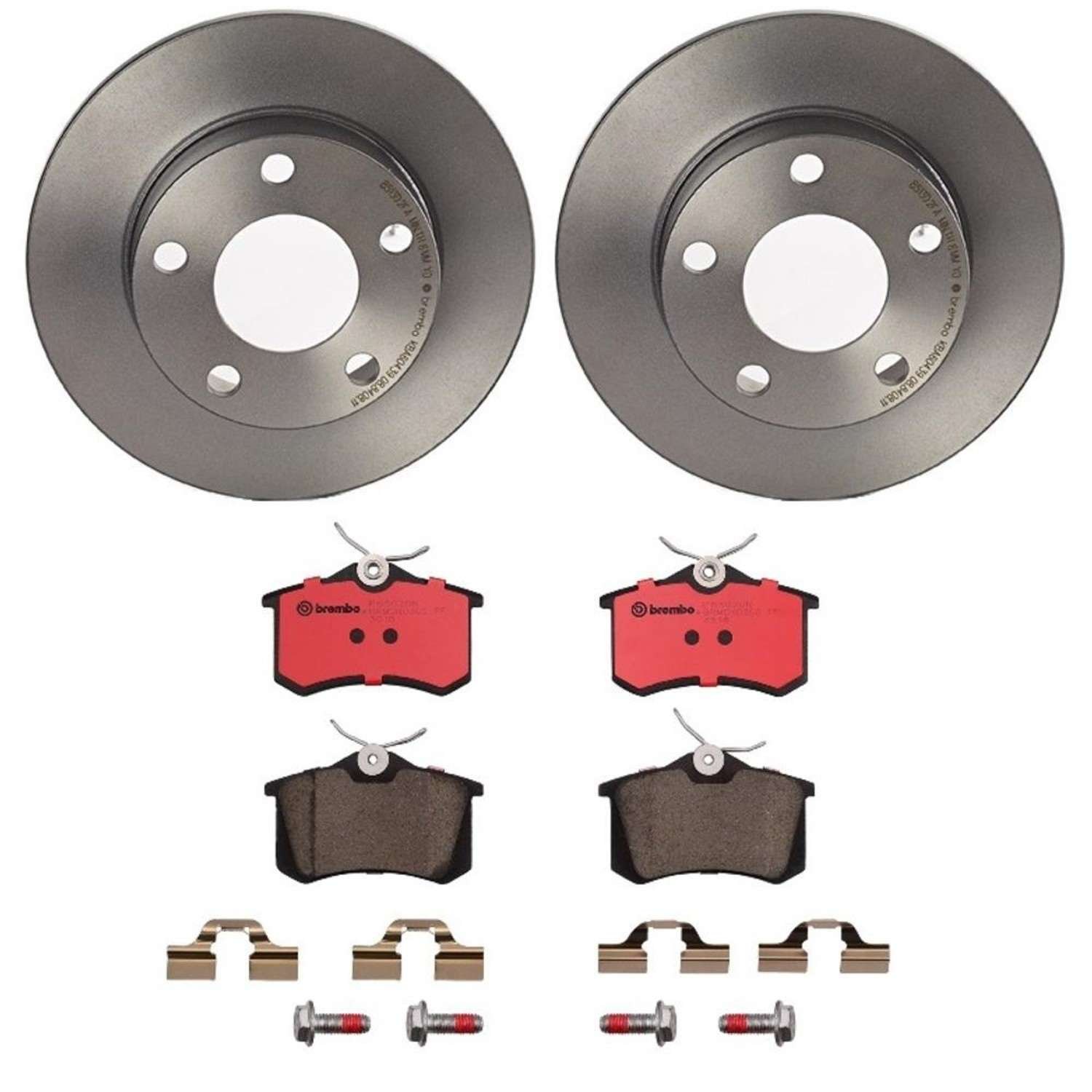 BR_KT00468_Kit.jpg Brembo OE Rear Brake Kit with Ceramic Pads Audi (245mm) - Image 1