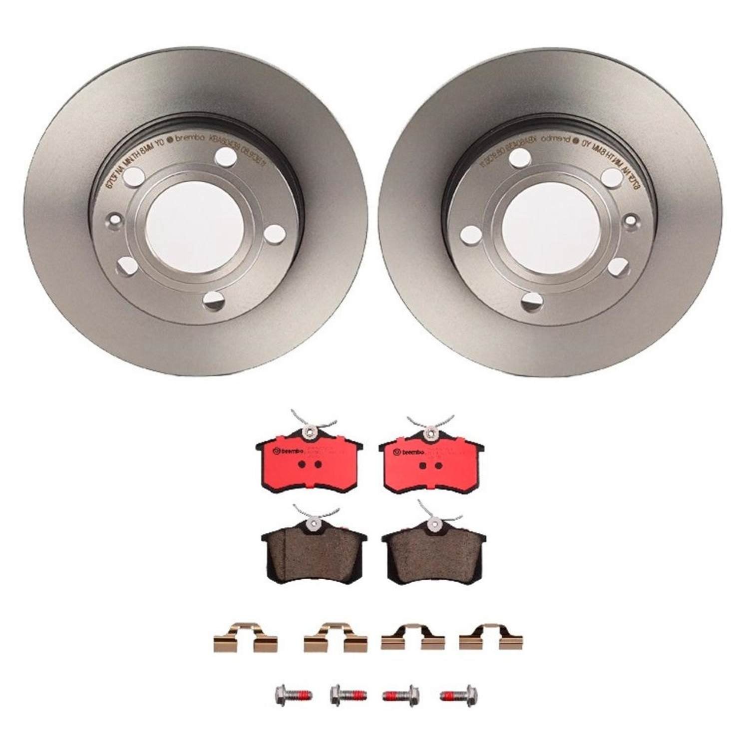 BR_KT00471_Kit.jpg Brembo OE Rear Brake Kit with Ceramic Pads Audi (245mm) - Image 1
