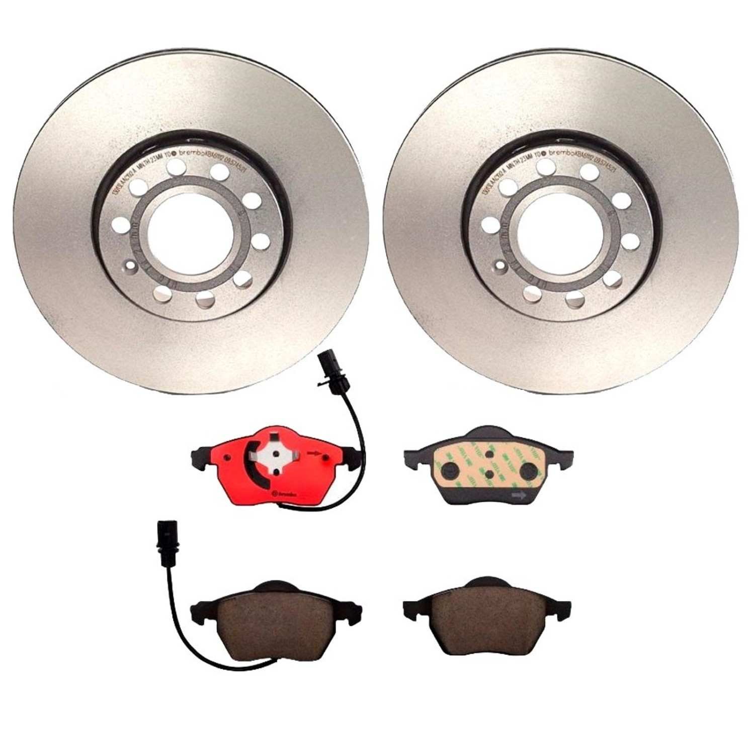 BR_KT00479_Kit.jpg Brembo OE Front Brake Kit with Ceramic Pads VW/Audi (288mm) - Image 1