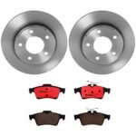 Brembo OE Rear Brake Kit with Ceramic Pads 08-10 Chevy Cobalt (265mm)