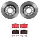 Brembo OE Rear Brake Kit with Ceramic Pads Audi (255mm)