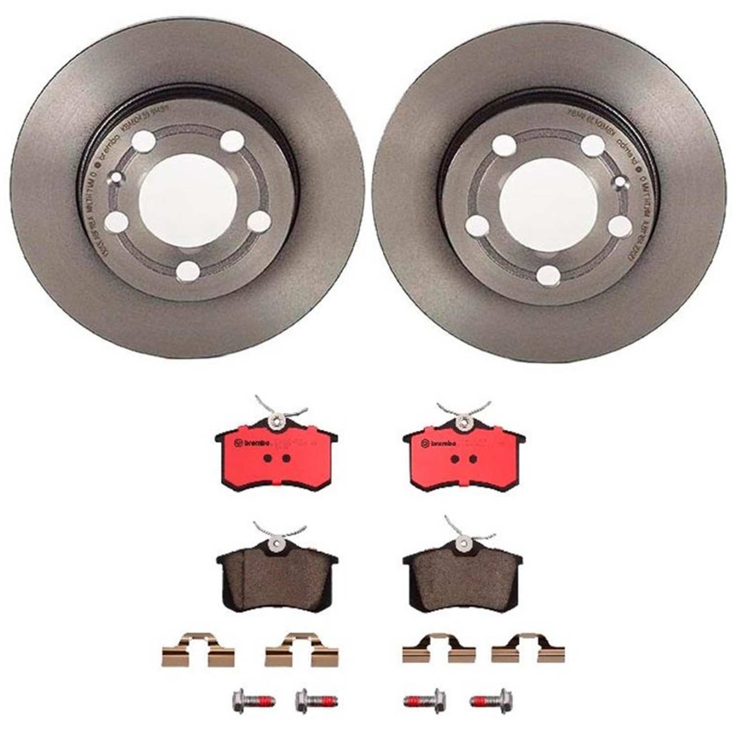 BR_KT00572_Kit.jpg Brembo OE Rear Brake Kit with Ceramic Pads Audi (239mm) - Image 1