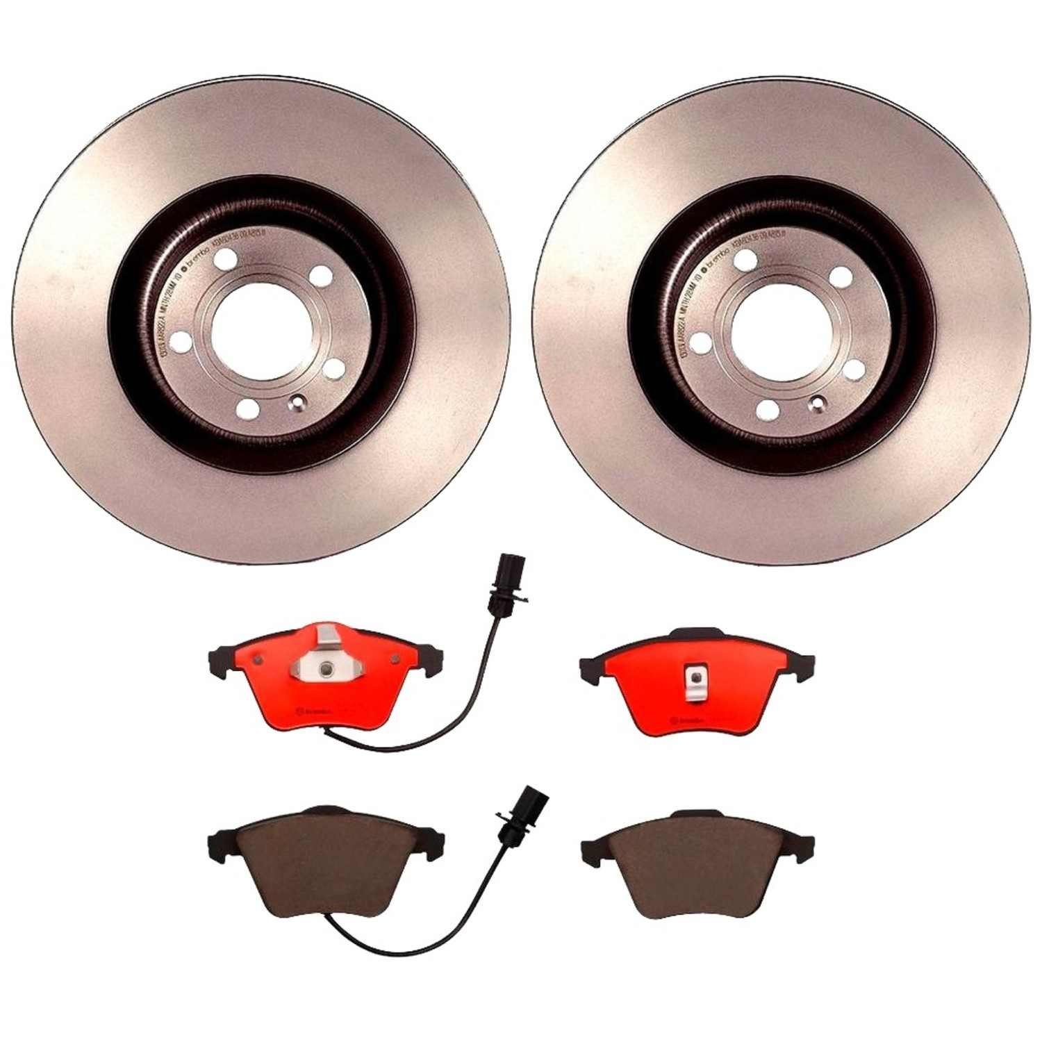 BR_KT00629_Kit.jpg Brembo OE Front Brake Kit with Ceramic Pads Audi (345mm) - Image 1