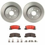Brembo OE Rear Brake Kit with Ceramic Pads 90-91 Lexus ES250/92-99 ES300/98-99 Toyota Camry (288mm)