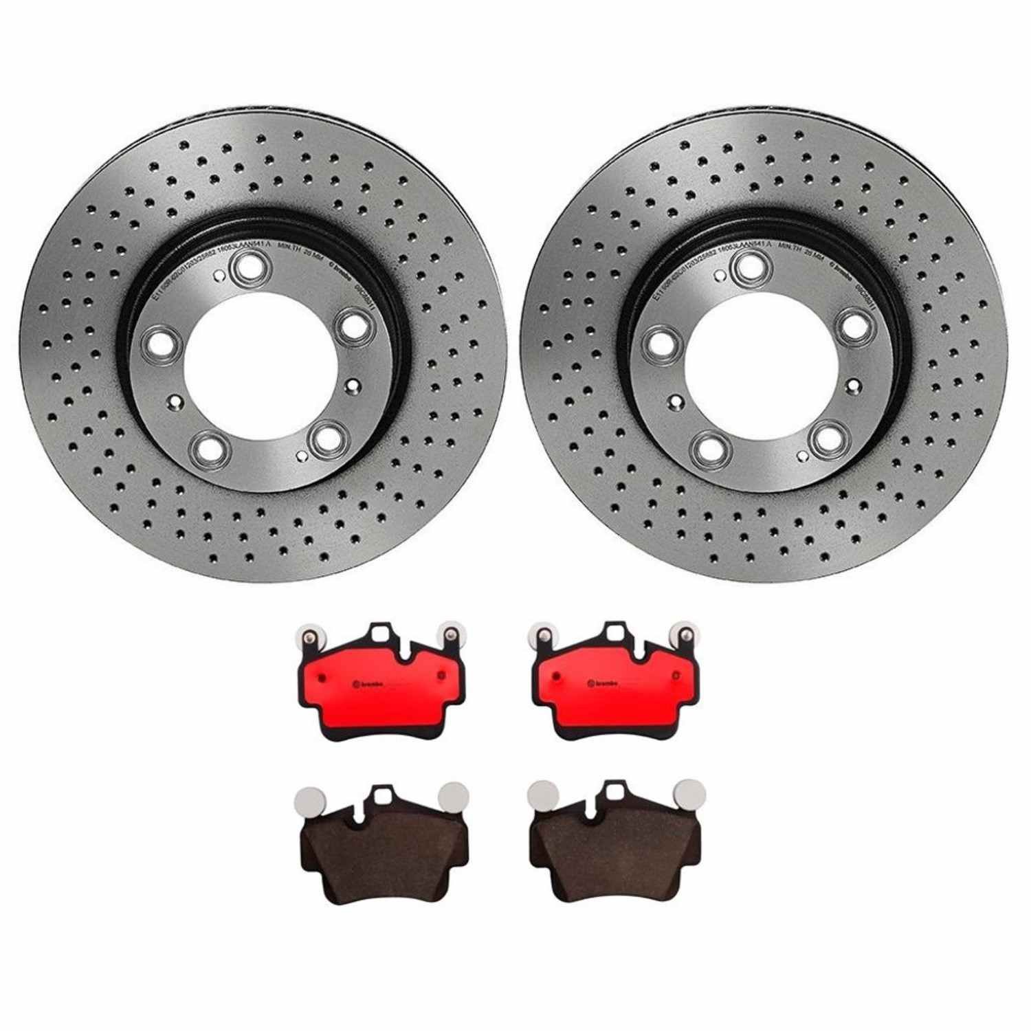 BR_KT00734_Kit.jpg Brembo OE Front Brake Kit with Ceramic Pads Porsche (318mm) - Image 1