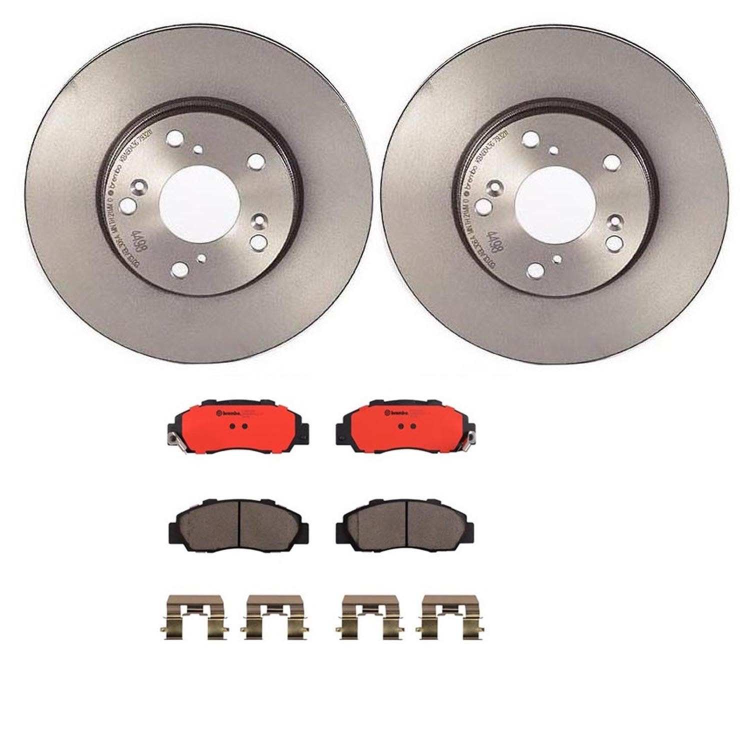 BR_KT00739_Kit.jpg Brembo OE Front Brake Kit with Ceramic Pads 97-99 Acura CL (282mm) - Image 1
