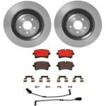 Brembo OE Rear Brake Kit with Ceramic Pads 15-18 Audi A8 Quattro (356mm)
