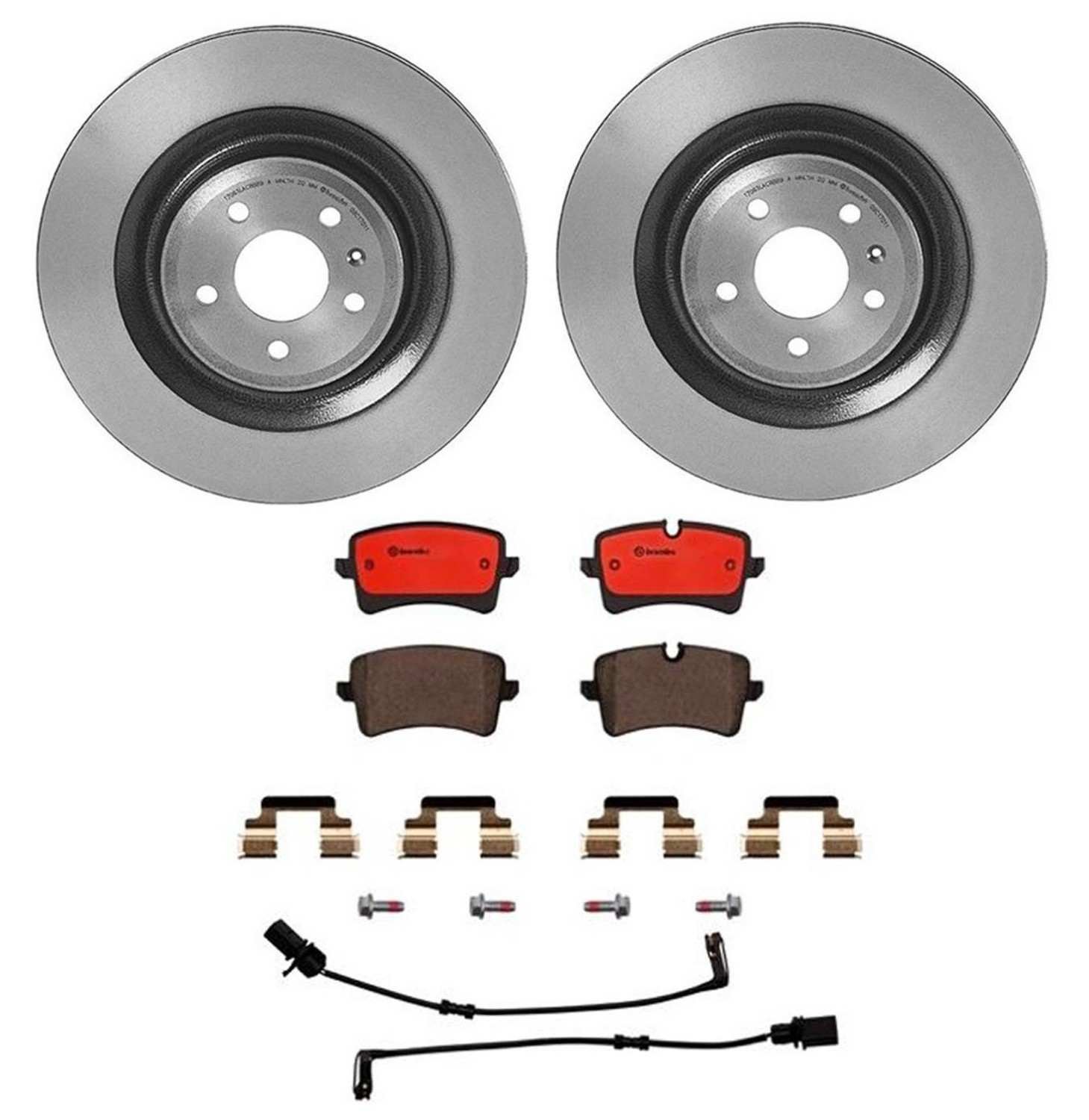 BR_KT00822_Kit.jpg Brembo OE Rear Brake Kit with Ceramic Pads 15-18 Audi A8 Quattro (356mm) - Image 1