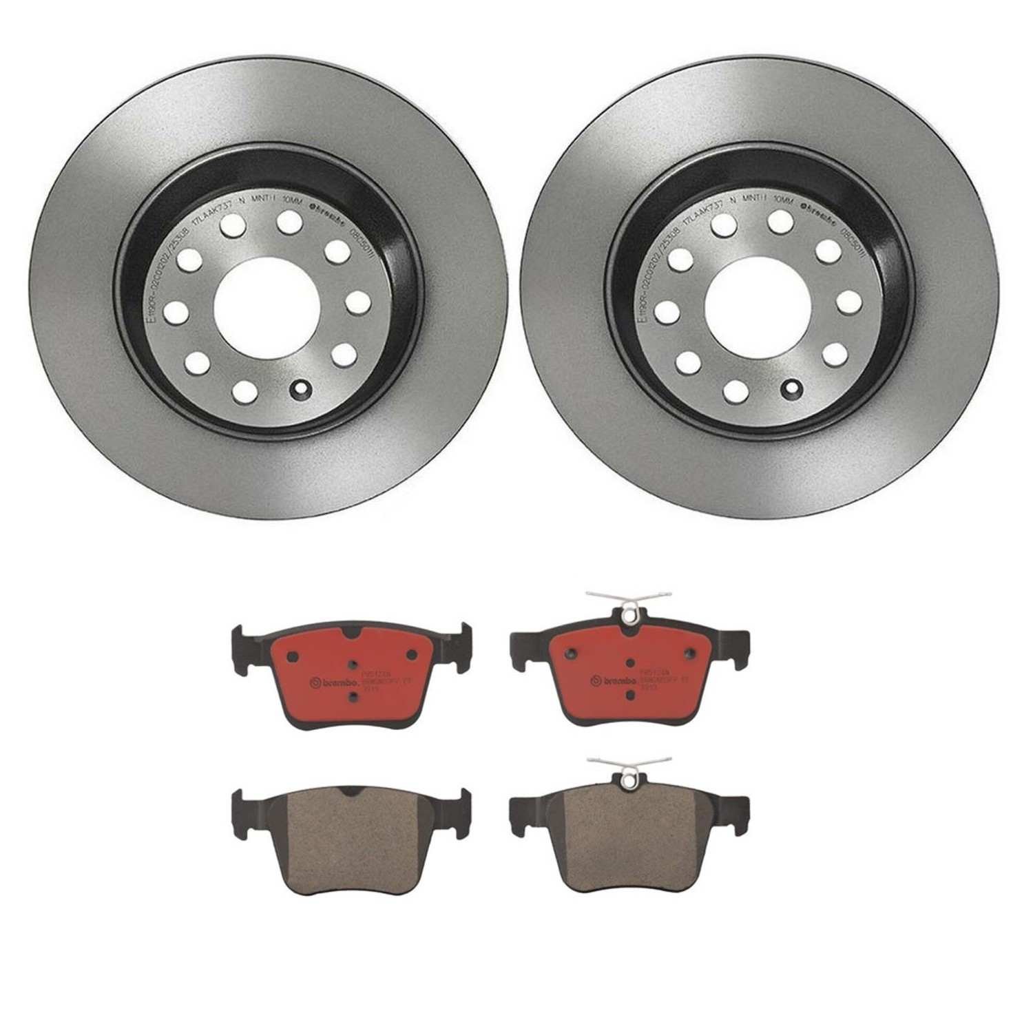 BR_KT00826_Kit.jpg Brembo OE Rear Brake Kit with Ceramic Pads VW/Audi (300mm) - Image 1