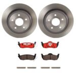 Brembo OE Rear Brake Kit with Ceramic Pads 06-10 Jeep Commander/05-10 Grand Cherokee (320mm)