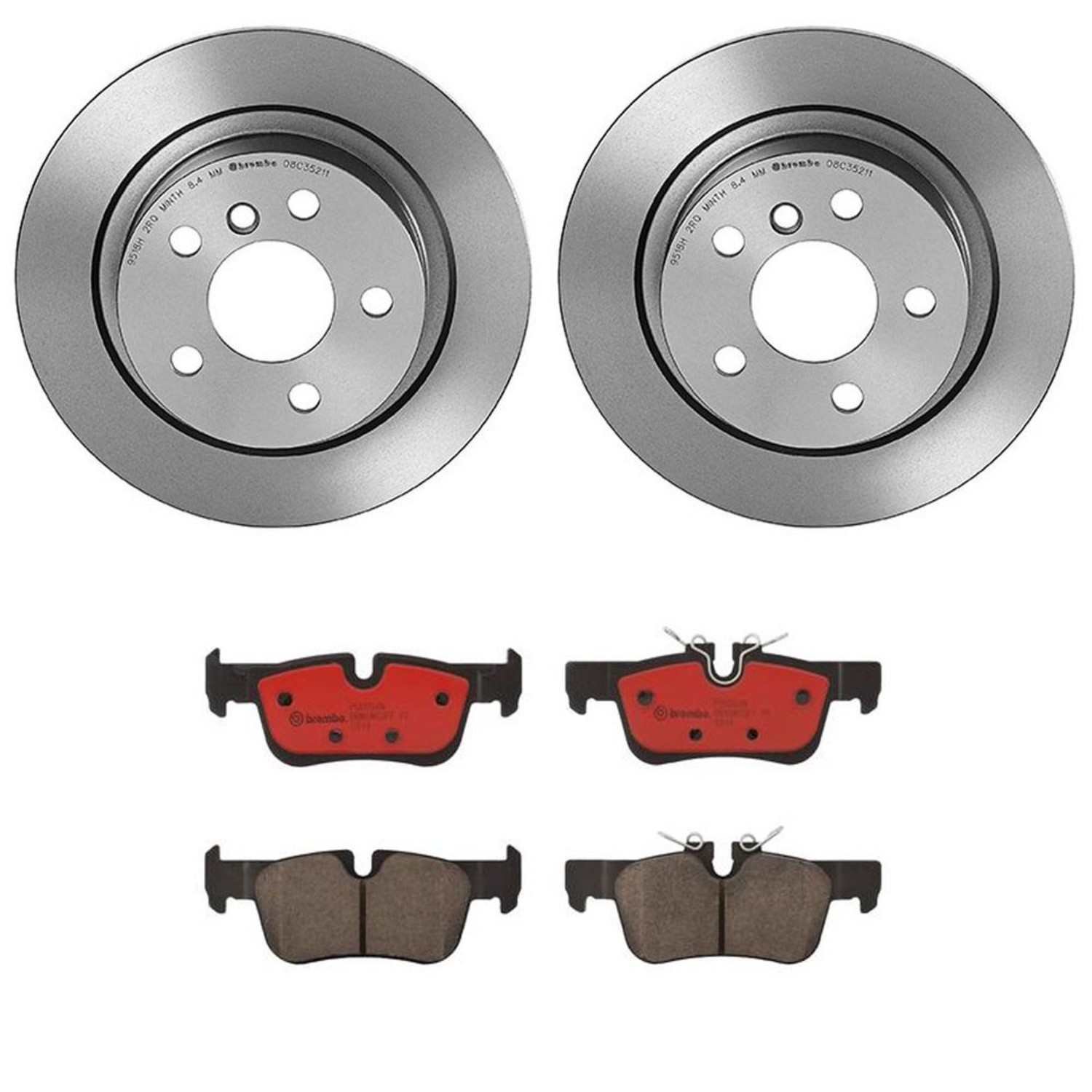 BR_KT00880_Kit.jpg Brembo OE Rear Brake Kit with Ceramic Pads BMW (280mm) - Image 1