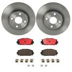 Brembo OE Front Brake Kit with Ceramic Pads 2013 Scion iQ/12-19 Toyota Prius C/07-18 Yaris (255mm)