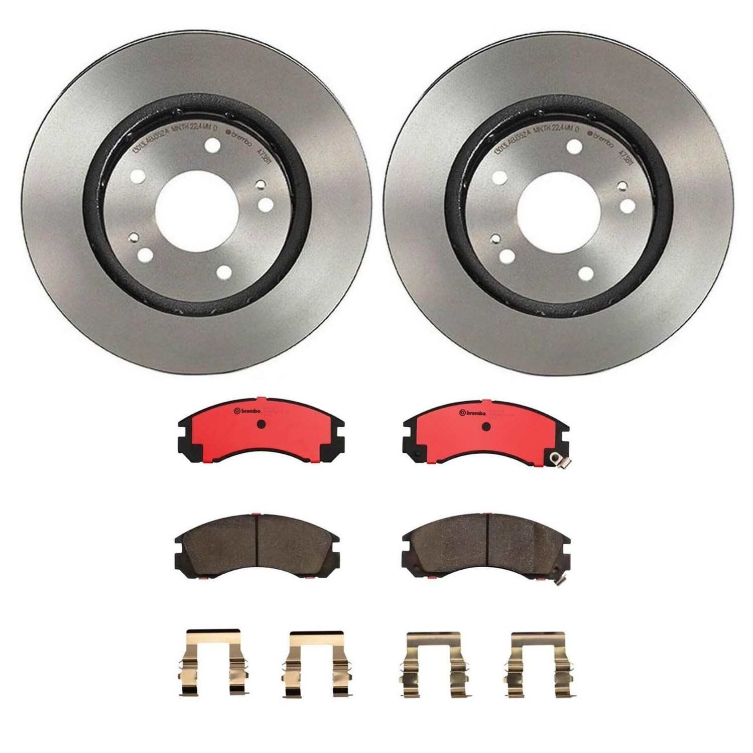 BR_KT00897_Kit.jpg Brembo OE Front Brake Kit with Ceramic Pads 91-96 Dodge Stealth (294mm) - Image 1