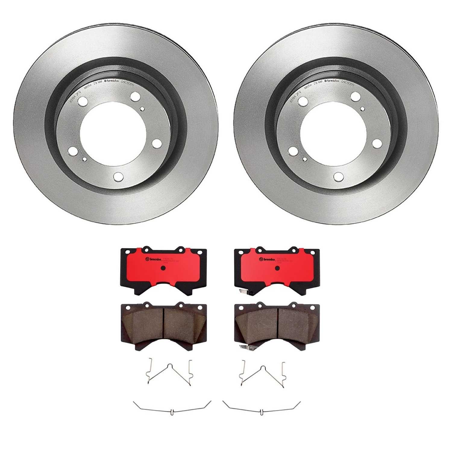 BR_KT00928_Kit.jpg Brembo OE Brake Kit with Ceramic Pads 08-11 Lexus LX570 (355mm) - Image 1