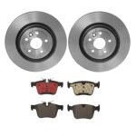 Brembo OE Rear Brake Kit with Ceramic Pads 2018 Jaguar E-Pace/17-19 F-Pace/16-21 Volvo XC90 (325mm)