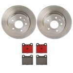 Brembo OE Rear Brake Kit with Ceramic Pads 90-91 Mercedes 300SE (279mm)