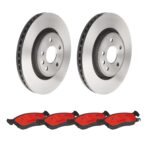 Brembo OE Front Brake Kit with Ceramic Pads 12-19 Dodge Durango/12-20 Jeep Grand Cherokee (350mm)