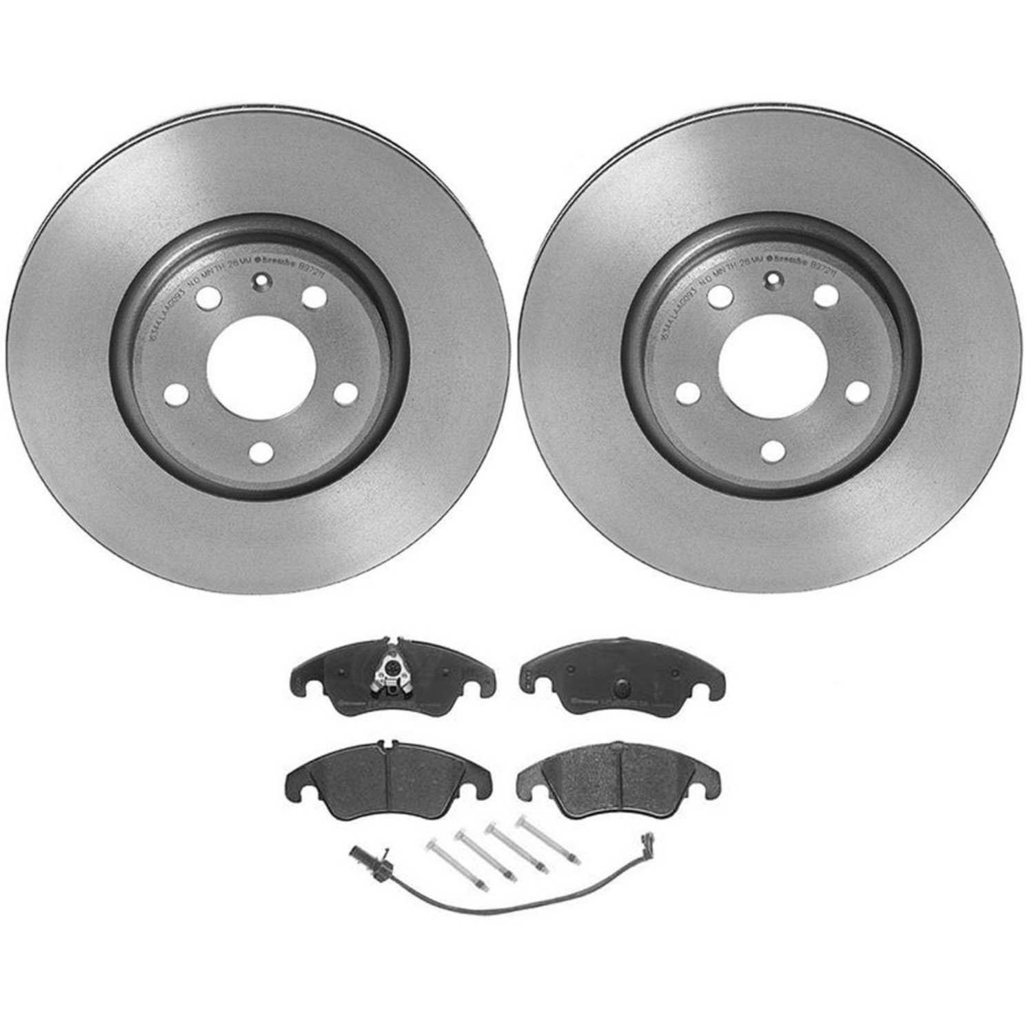 BR_KT00A00_Kit.jpg Brembo OE Front Brake Kit with Ceramic Pads Audi (320mm) - Image 1