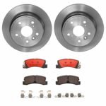 Brembo OE Rear Brake Kit with Ceramic Pads 90-91 Lexus ES250/92-99 ES300/98-99 Toyota Camry (269mm)