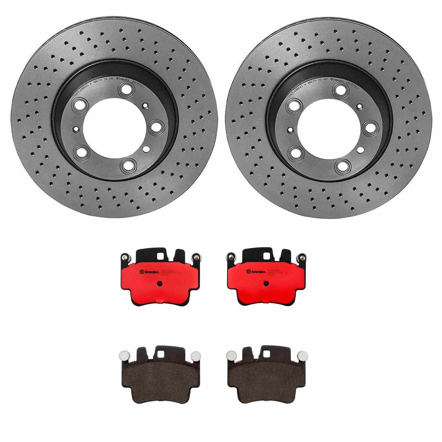 BR_KT00A67_Kit.jpg Brembo OE Front Brake Kit with Ceramic Pads Porsche (330mm) - Image 1