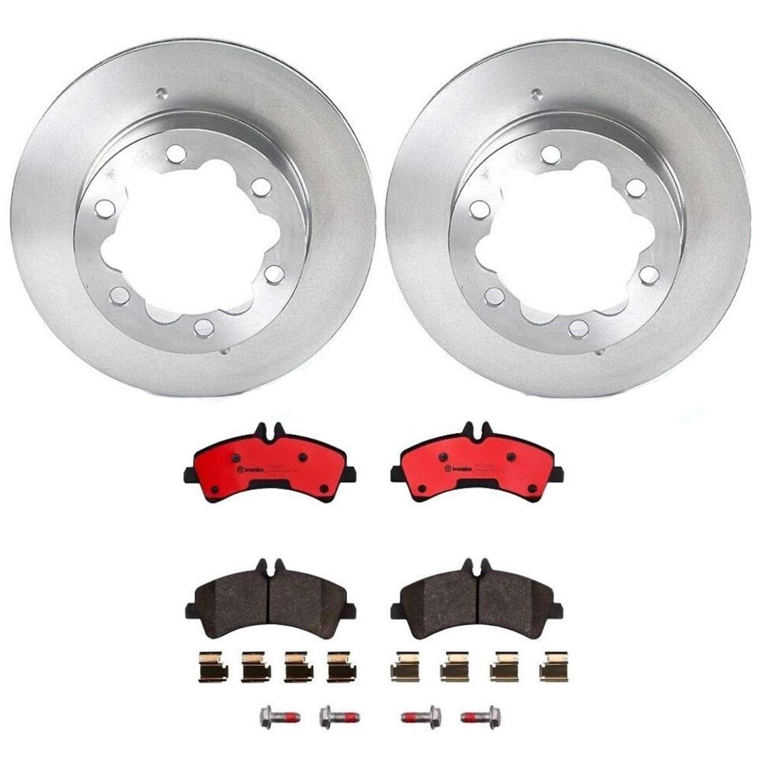 BR_KT00B37_Kit.jpg Brembo OE Rear Brake Kit with Ceramic Pads 07-08 Dodge Sprinter 3500 (303mm) - Image 1