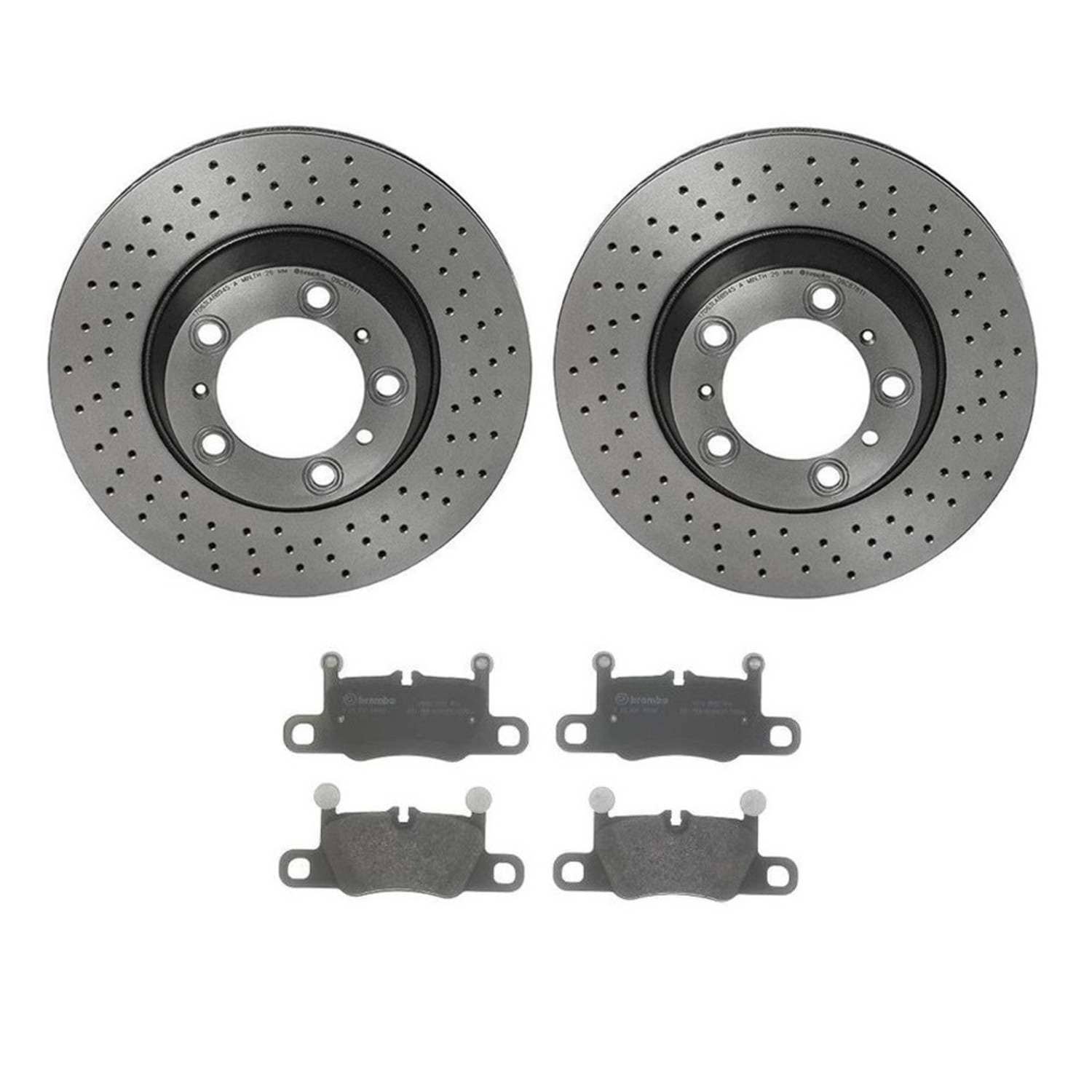 BR_KT00C06_Kit.jpg Brembo OE Rear Brake Kit with Ceramic Pads Porsche (330mm) - Image 1