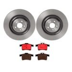 Brembo OE Rear Brake Kit with Ceramic Pads 10-15 Jaguar XF/XFR/13-15 XFR-S/10-16 XJ (376mm)