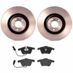 Brembo OE Front Brake Kit with Low Mettalic Pads Audi (345mm)