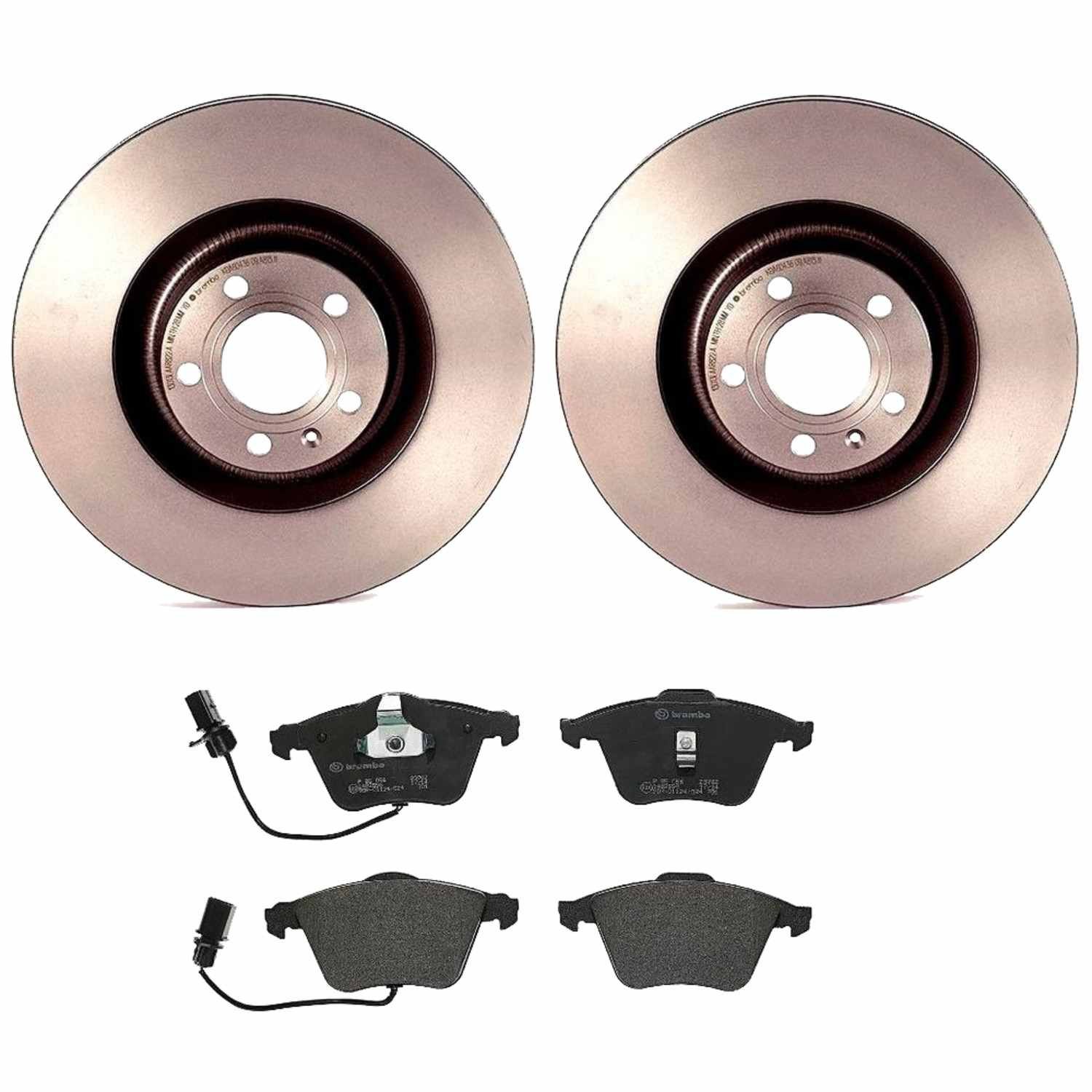 BR_KT04241_Kit.jpg Brembo OE Front Brake Kit with Low Mettalic Pads Audi (345mm) - Image 1